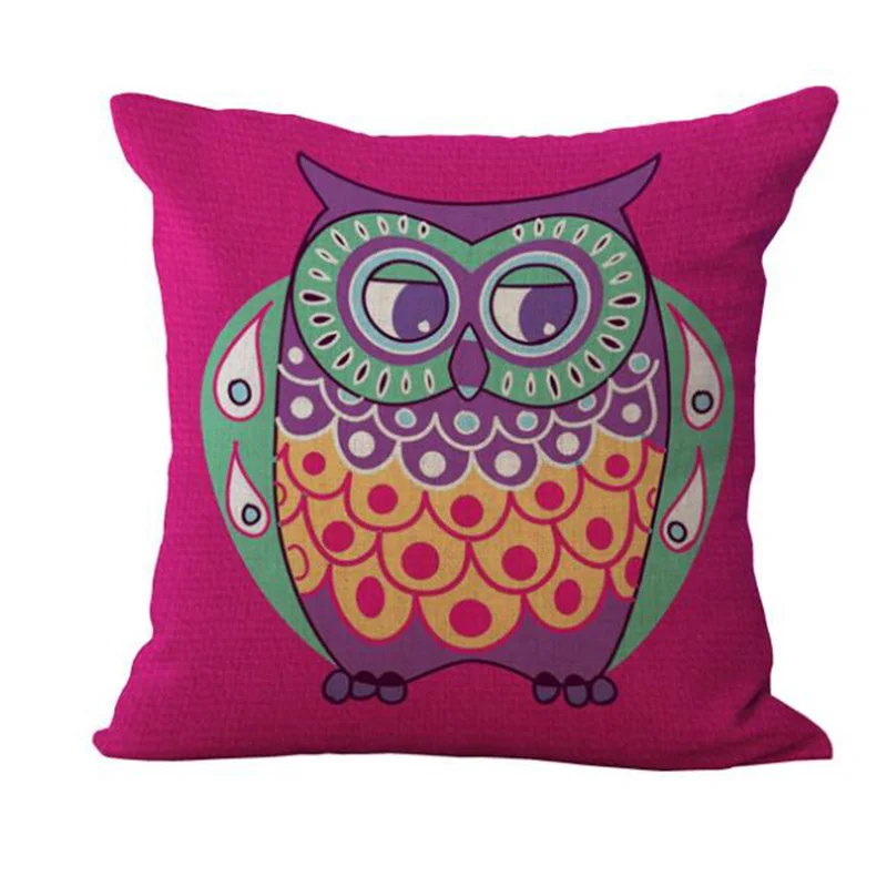 

FYMX Owl Pillow Case For Kids Stripe Series Waist Pillowcase For Home Leisure Sofa Decoration