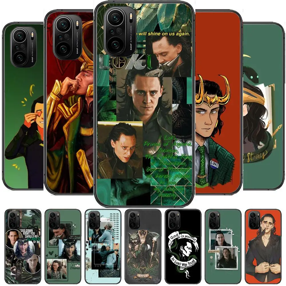 

Marvel Avengers Loki Phone Case For xiaomi redmi POCO F1 F2 F3 X3 Pro M3 9C 10T Lite NFC Black Cover Silicone Back Prett mi 10 u