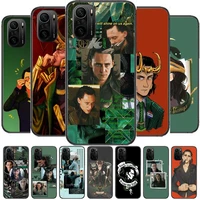 marvel avengers loki phone case for xiaomi redmi poco f1 f2 f3 x3 pro m3 9c 10t lite nfc black cover silicone back prett mi 10 u