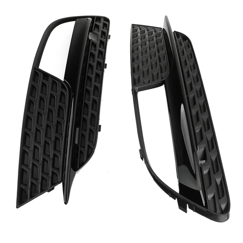 

1Pair Car Front Bumper Fog Light Grille Grill Replacement For- A5 2012-2016 8T0 807 681 H /8T0 807 682