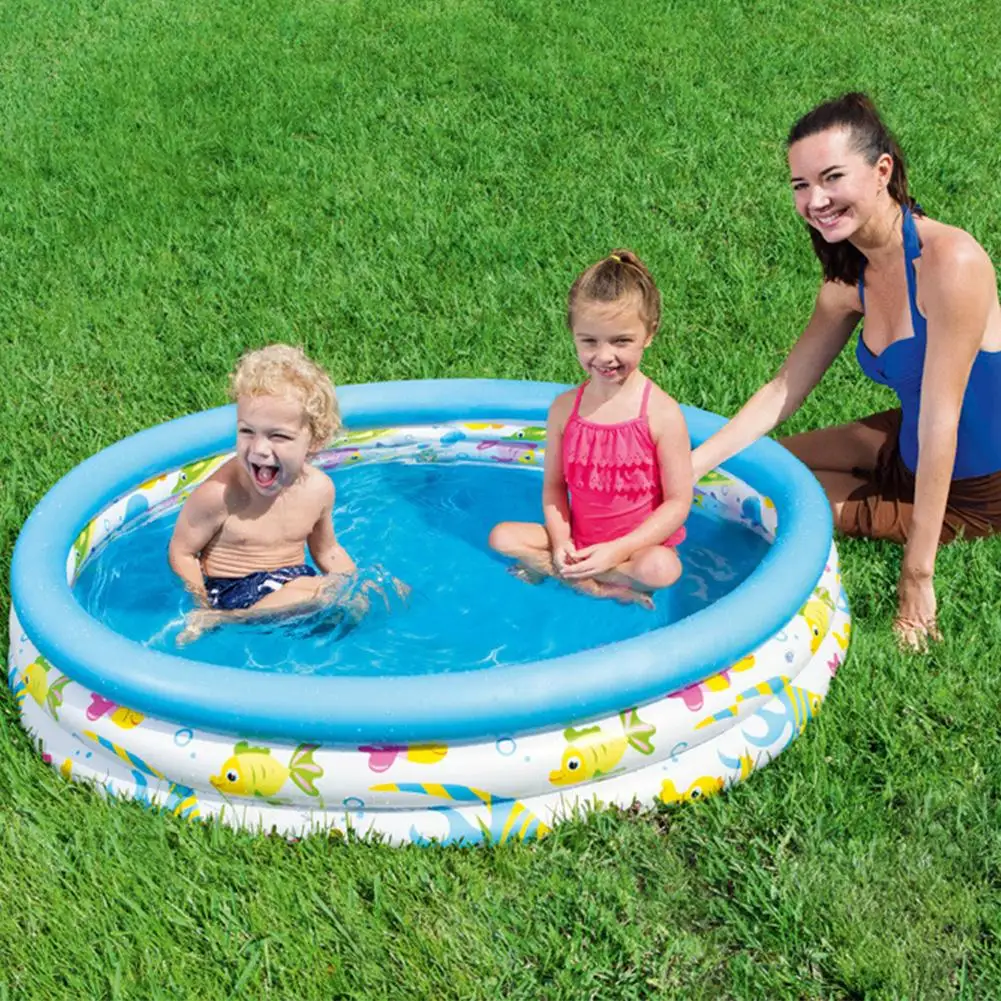

122x25cm Round Baby Inflatable Swimming Pool Paddling Ocean Ball Pool Inflatable Bath Tub Summer Pool Water Toys For Kids