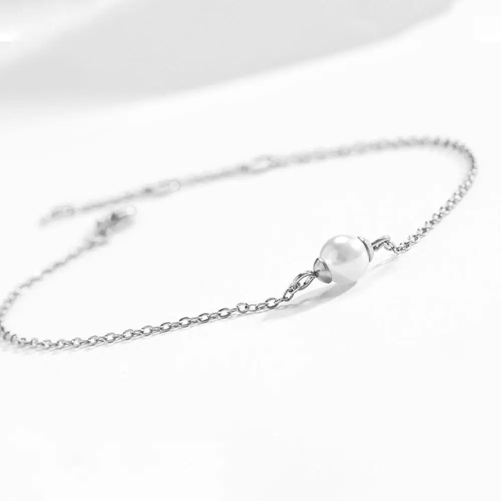 Новые модные женские туфли браслет со красивыми жемчужинами