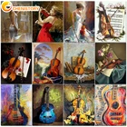 Масляная краска по номерам CHENISTORY, ручная работа, подарок для взрослых, искусственная роспись, современная домашняя гостиная, настенные декоративные картины