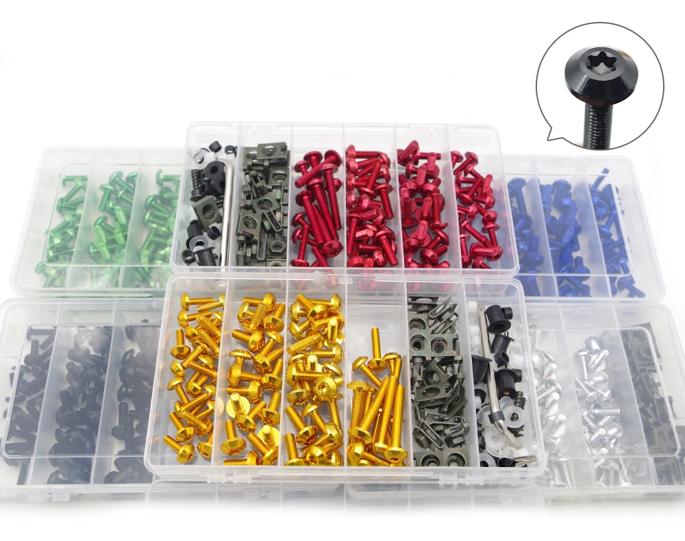 Аксессуары для мотоциклов алюминиевый обтекатель Болты Винты Комплект yamaha mt 09