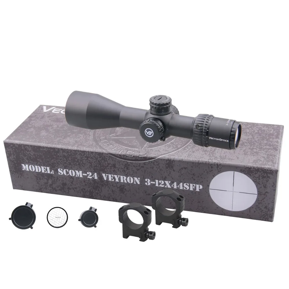 Векторная оптика Veyron SFP 3-12x44 прицел ультра компактный Воздушный прицел вторая фокальная плоскость Воздушный пистолет 1/10 мил AR15. 223 7,62