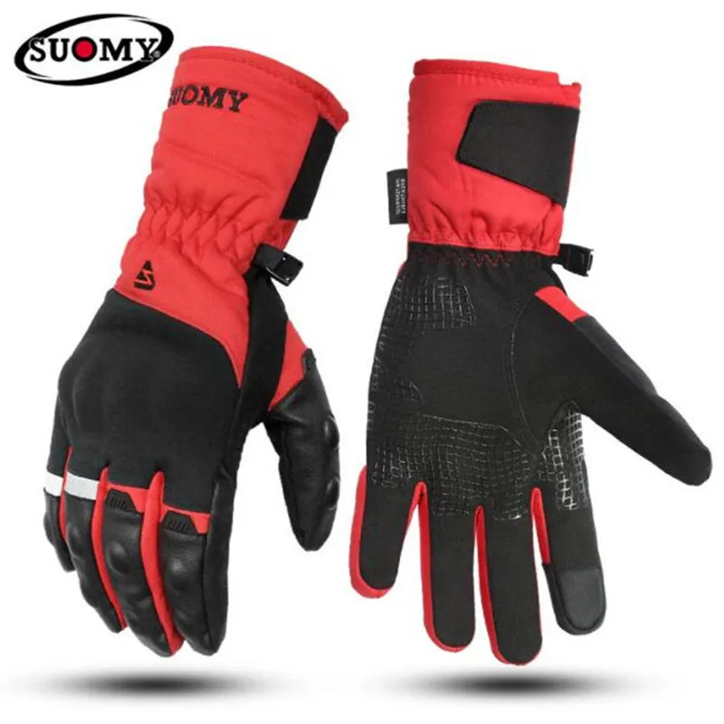Мотоциклетные Перчатки SUOMY водонепроницаемые для мужчин и женщин с сенсорным