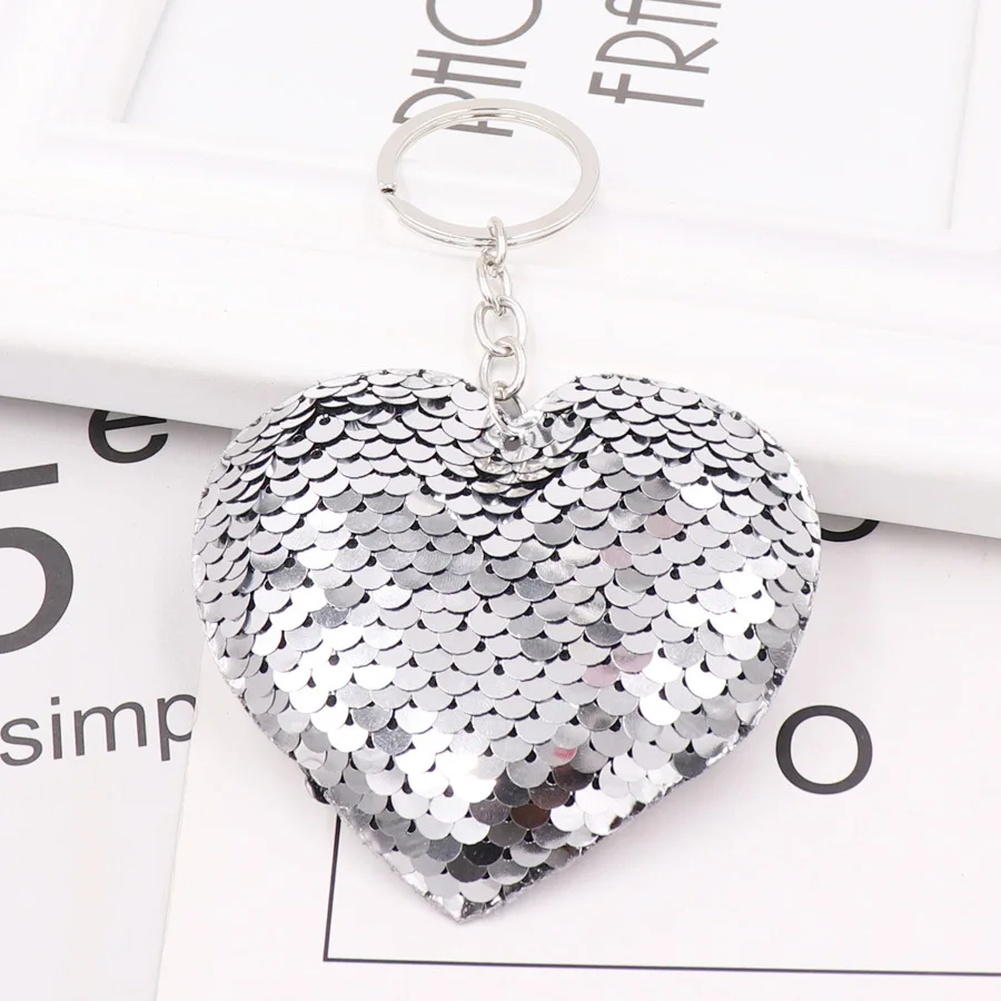 Милые Мини Блестящие Блестки сердце милая девочка дети красочная плюшевая