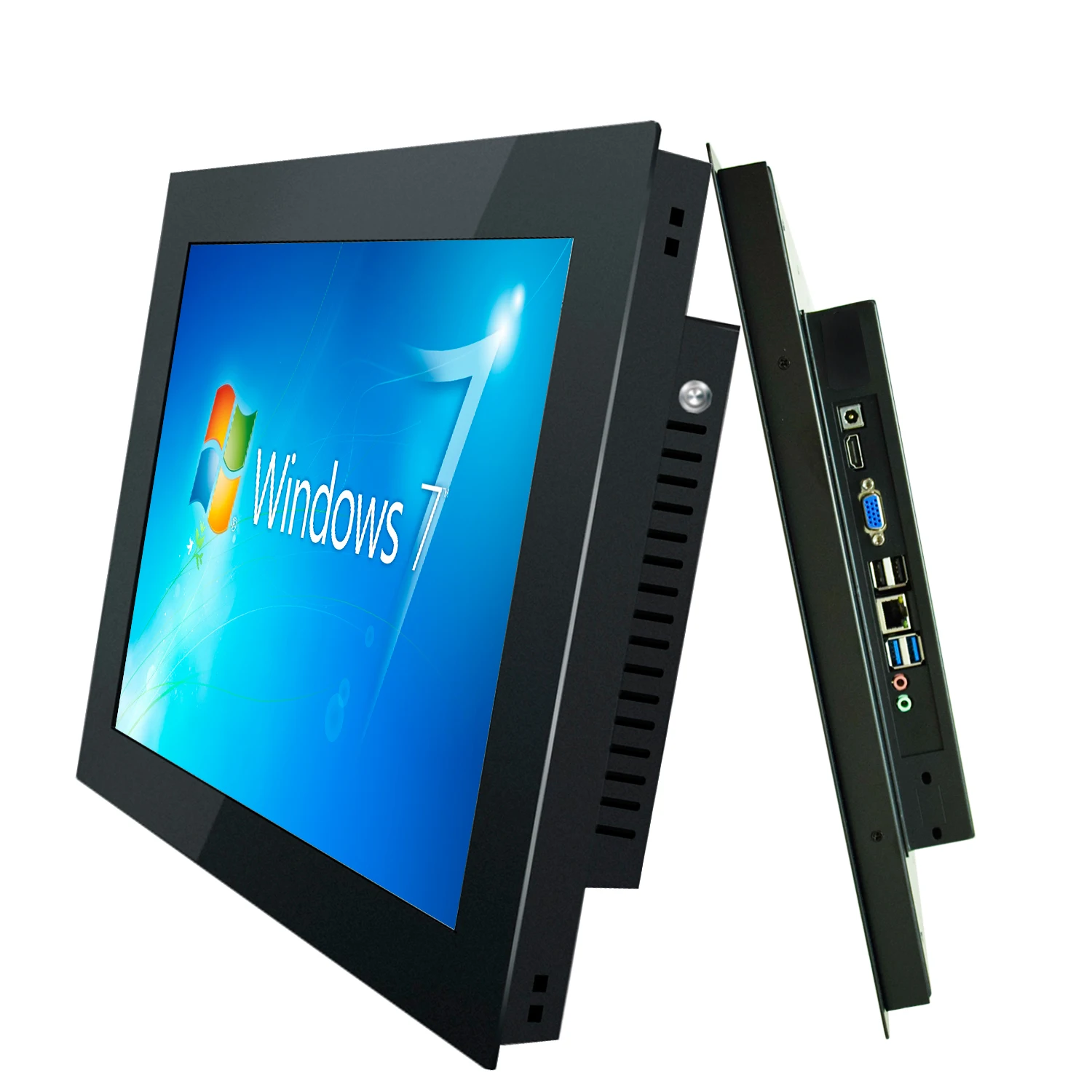 

10.4 Inch Embedded Industrial Computer All-in-one PC with Resistive Touch Screen Celeron J1800 with RS232 COM for Win 10/Linux