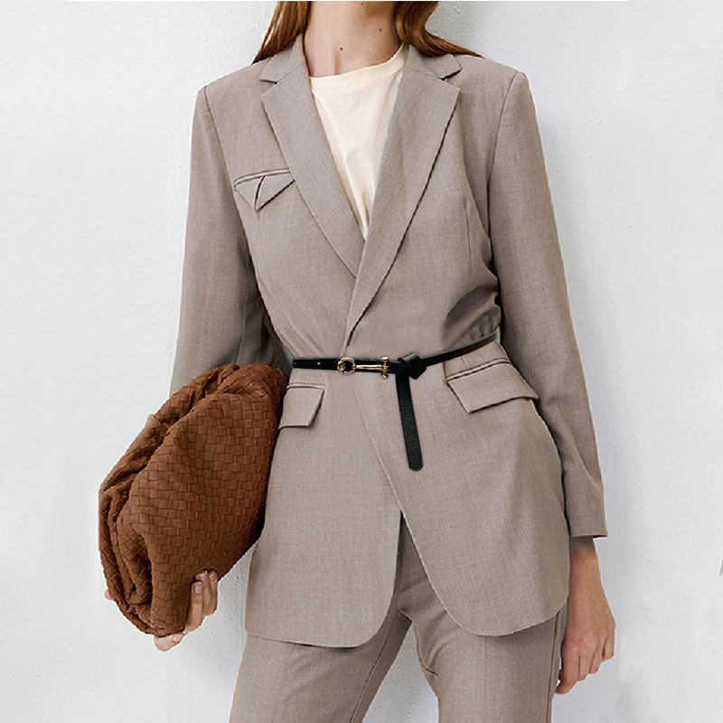 

New Luxury Thin Women Belt PU Leather Gold Buckle Waist Belts Skinny Adjustable Slim Body Dress Coat Waistbands Straps