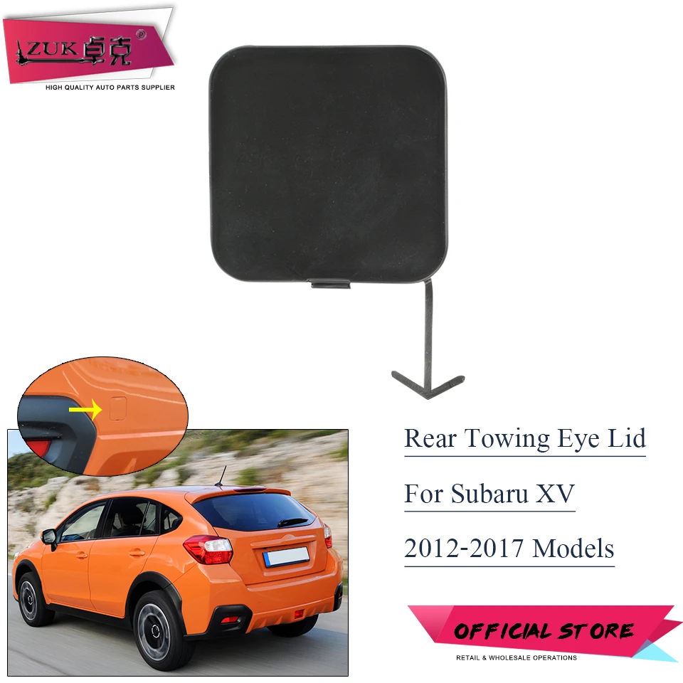 

ZUK для Subaru Impreza, для Crosstrek / XV 2012-2017, задний бампер, буксировочный крючок, крышка, буксировочный крючок, декоративная крышка, цвет основания