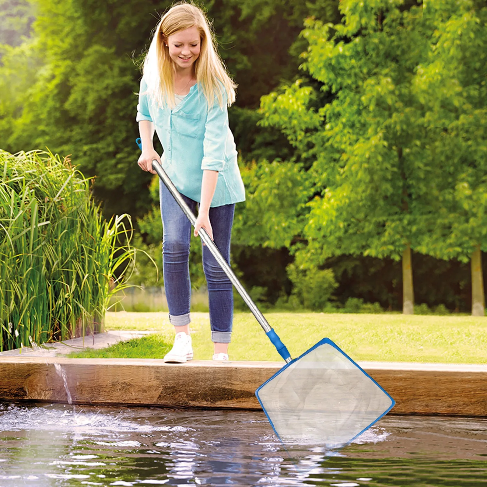 

New Arrival Swimming Pool Net Tool Shallow/Deep Water Fishing Net Pool Cleaning Net Equipmen zwembad accessoires
