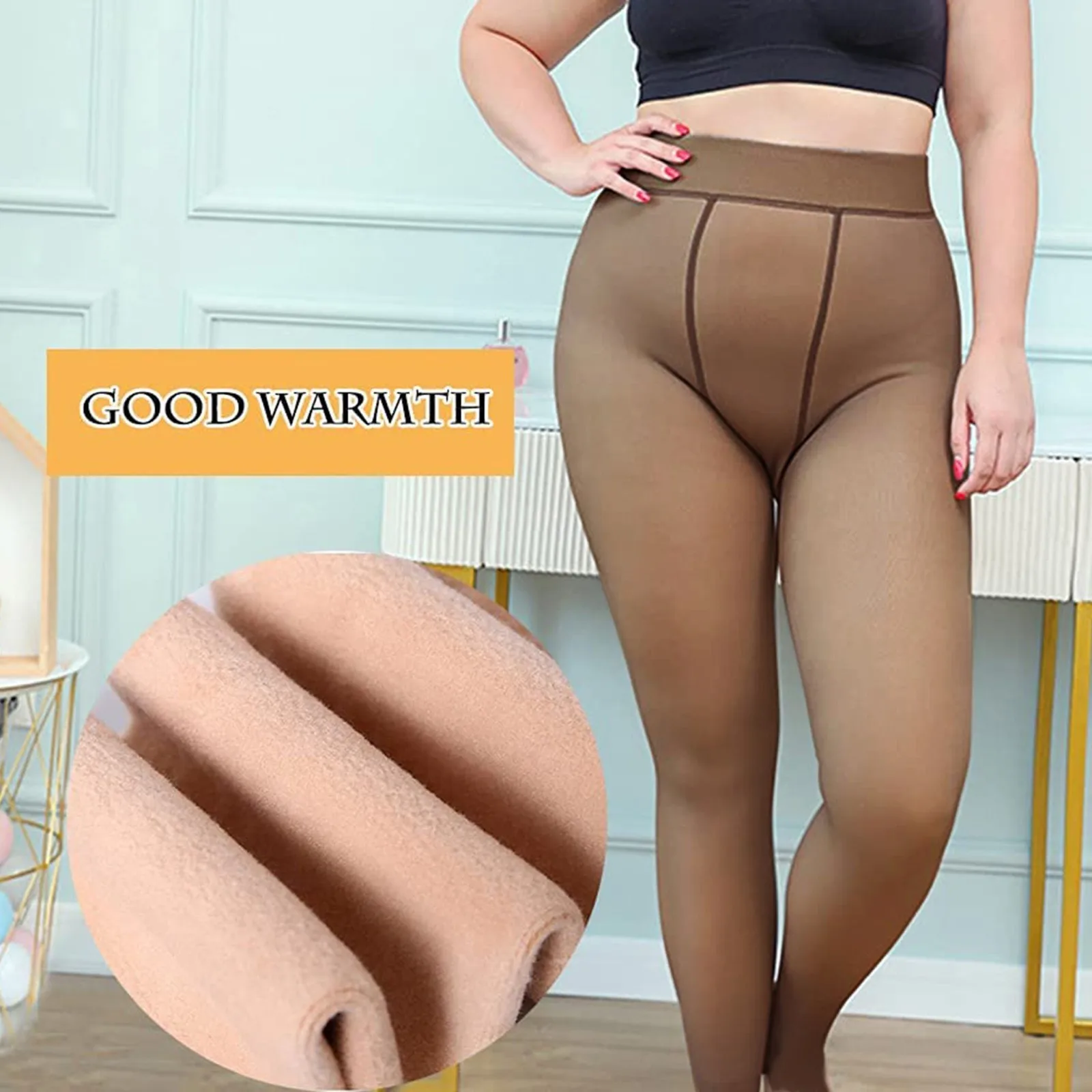 

2 Pairs 320G Women Tights medias invierno mujer Ladies Fake Translucent High Waist Pantyhose Elasticity Slim Sexy Warm Tight#H