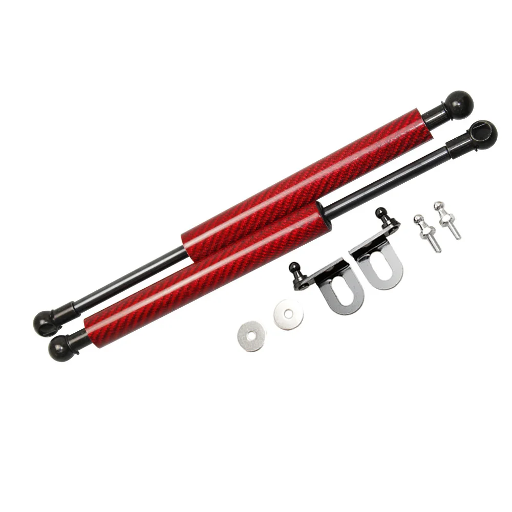 Для Subaru Impreza/Outback Sport saab 9-2X 2000-2007 модифицированный передний капот, газовый подъемник, поддержка распорки, опорная тяга, удары - Цвет: red carbon fiber