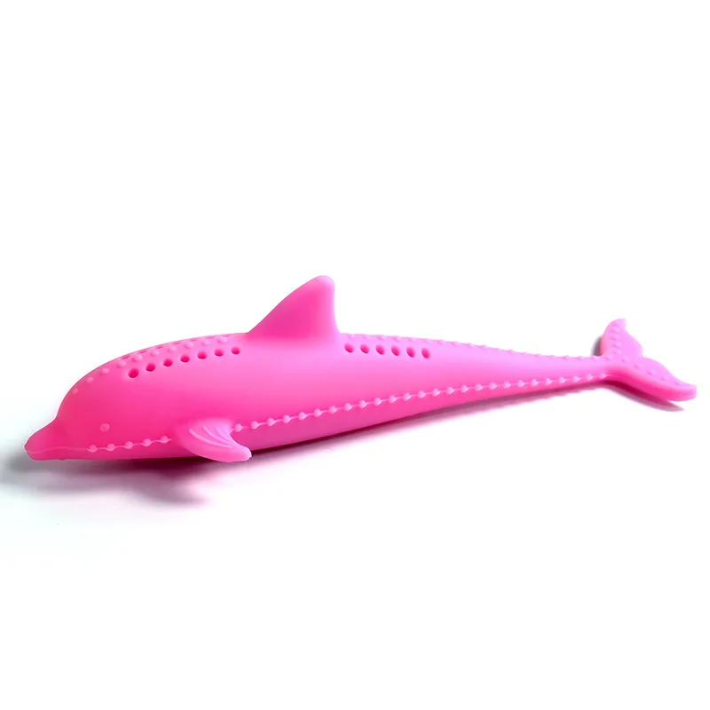 

Cat Toothbrush Toy Silicone Catnip Fish-Shaped Chewing Teeth Cleaning Molar Stick Pet Game Interactive Supplies Plaything