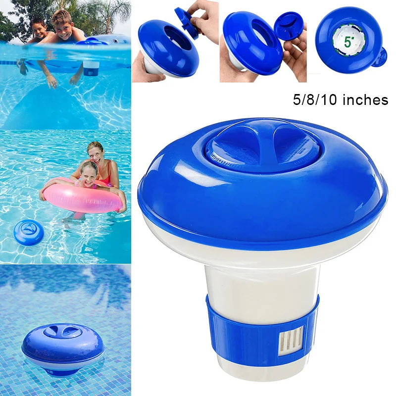 

High Quality Floating Chlorine Bromine 5/8/10 Inch Tablet Swimming Pool Spa Dispenser Tank DOG88