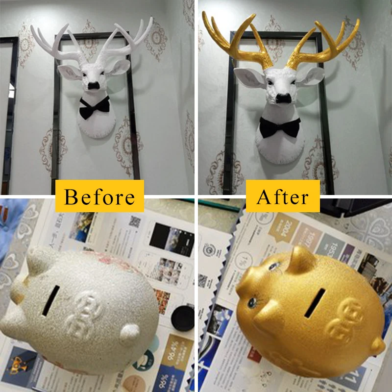 Золотая краска 100 г металлический лак для мебели прозрачные ремесла ремонт