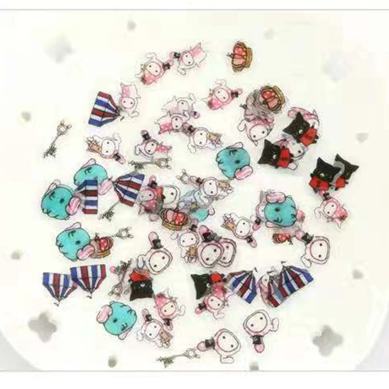 Миниатюрный мультяшный медведь кот утка Канцтовары ПВХ шт./пакет для