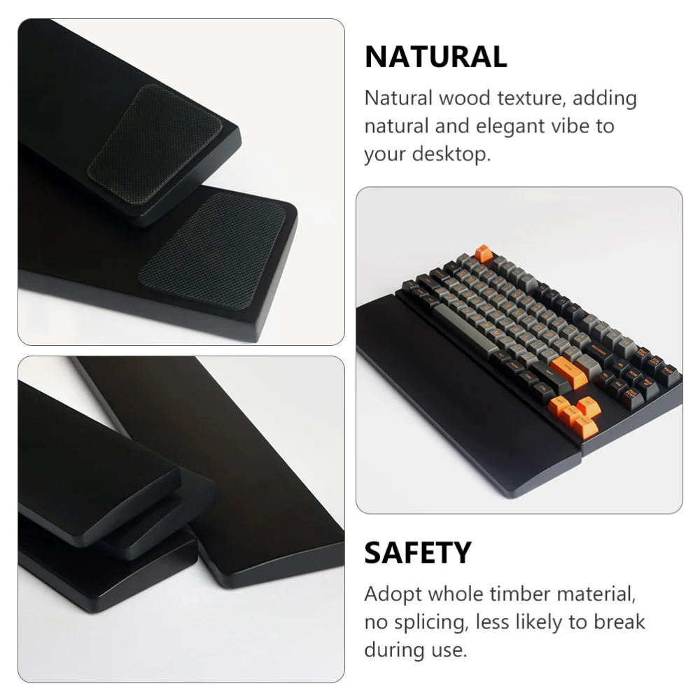 

300mm Keyboard Wooden Wrist Rest Ergonomic Comfortable Portable Wrist Hand Rest