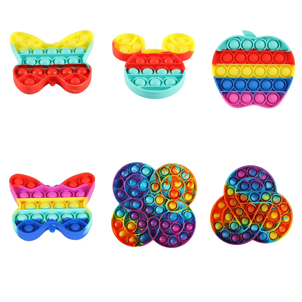 

New Push Bubble Game Sensory Fidget Toys Silicone Stress Reliever Toy Squeeze Toy Fidget Toy Board Game
