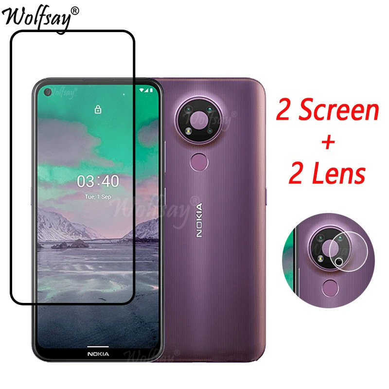 

Full Cover Glue Tempered Glass For Nokia 3.4 Screen Protector For Nokia 3.4 Nokia3.4 Camera Glass For Nokia 3.4 Glass 6.39 inch