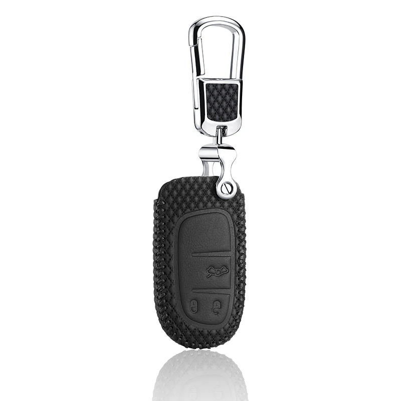 

Luckeasy кожаный чехол для ключей jeep Grand Cherokee 2014 fiat Ottimo 2014 fiat viaggio 2015 Chrysler 300c 2012/2013 3 кнопки key3
