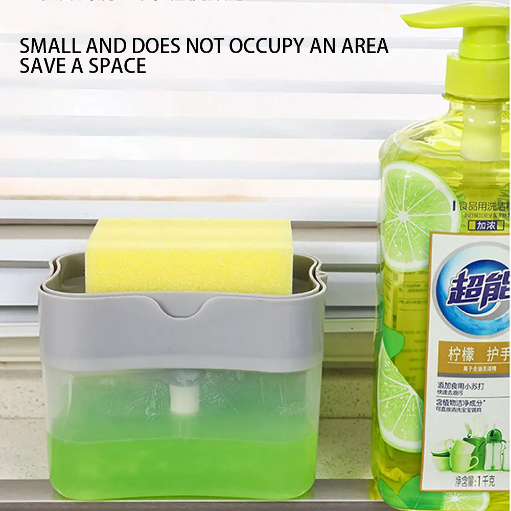 

Автоматический диспенсер для мыла, бутылка для жидкого мыла, кухонный диспенсер для мыла, диспенсер для губки, ручной диспенсер для мыла Au