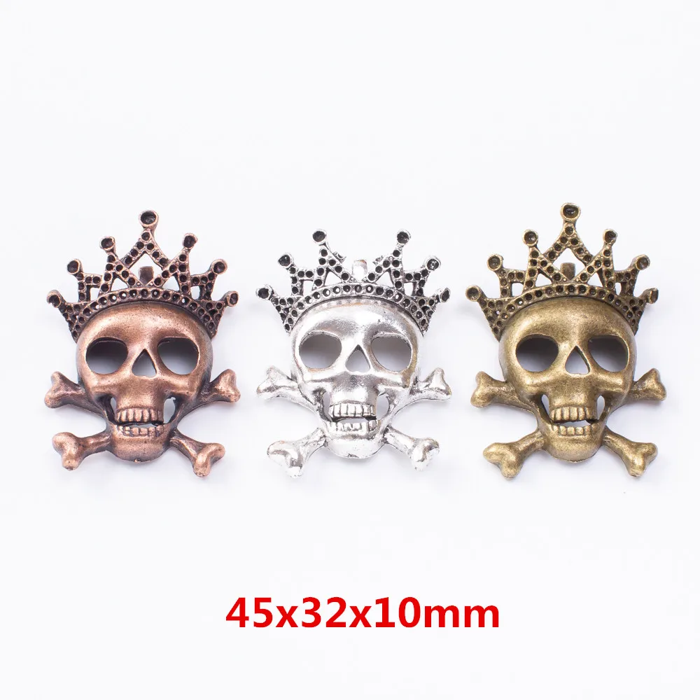 

5 штук подвески в виде черепа из цинкового сплава в стиле ретро для рукоделия 7366
