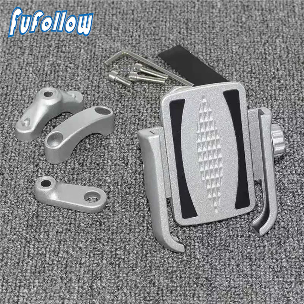 rotatable cnc aluminum motorcycle parts for ducati monster 696 821 795 797 handlebar mobile phone holder gps phone stand bracket free global shipping