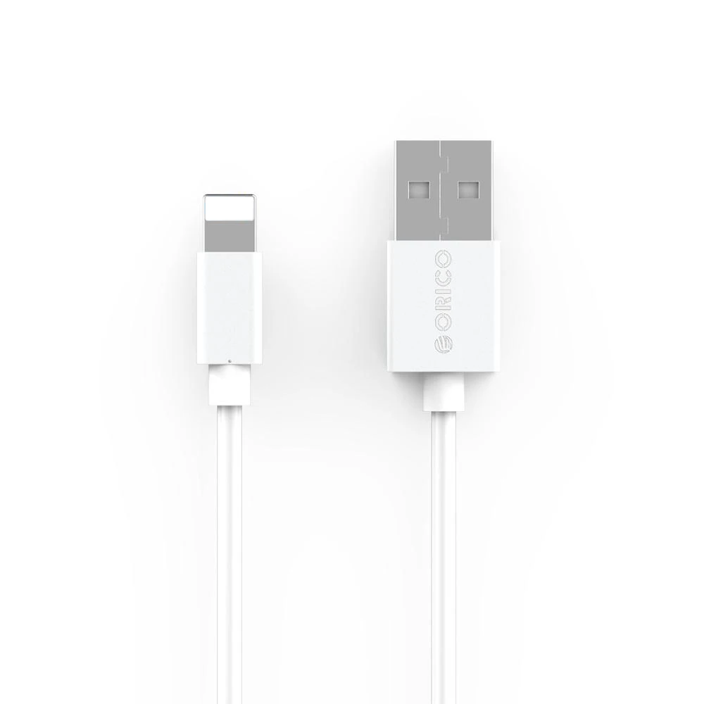 ORICO USB кабель для iPhone, Apple X, 8, 7, 6, 5, 6s plus, кабель для быстрой зарядки, зарядное устройство для мобильного телефона, шнур, адаптер, Usb кабель для передачи данных - Цвет: White 2A