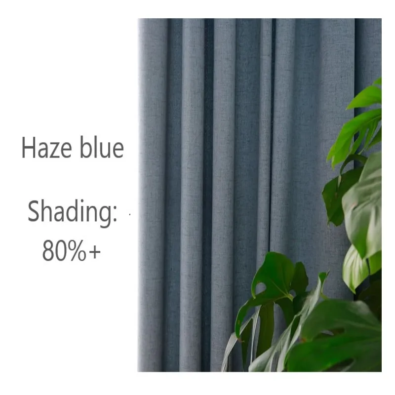 Скандинавские занавески японский стиль чистый лен на заказ ткань для гостиной