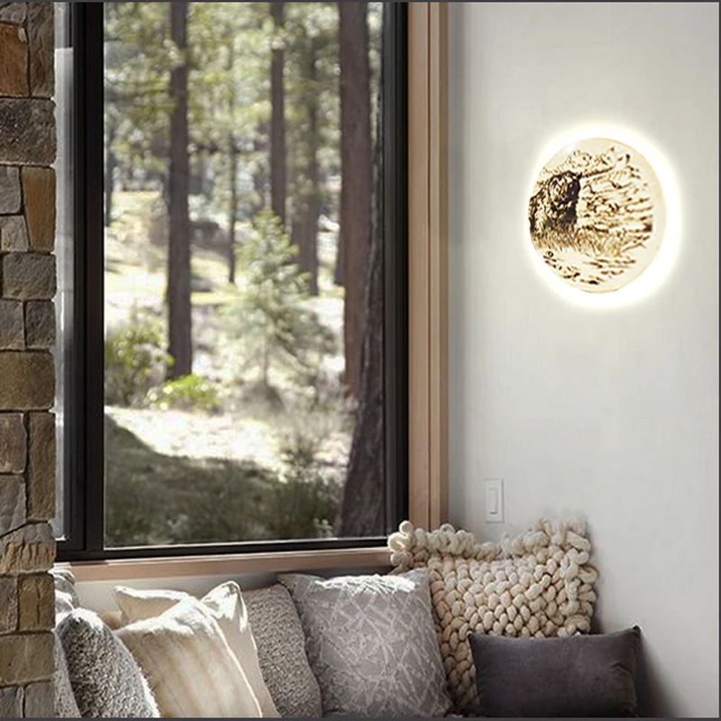 Современная светодиодная керамическая настенная лампа для спальни гостиной