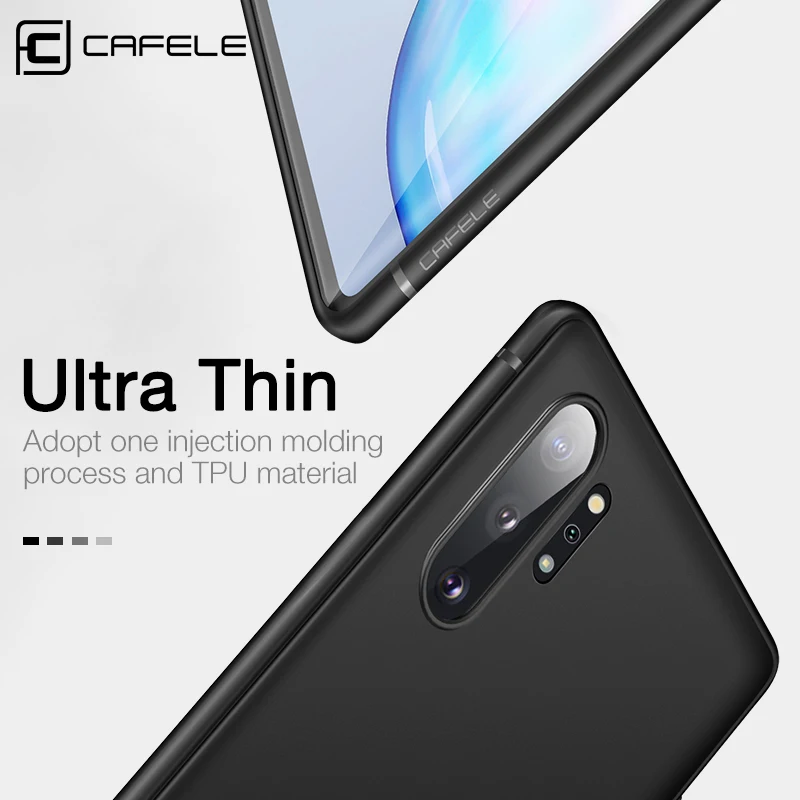 Чехол для телефона CAFELE для samsung Galaxy Note 10 pro A9s, Мягкий ТПУ деловой чехол для samsung Note10 pro, задняя крышка, не оставляет отпечатков пальцев