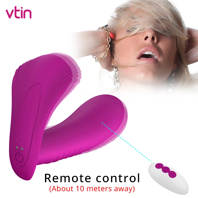 Носимые Вибраторы бабочки для женщин Стимулятор точки G клитора фаллоимитатор