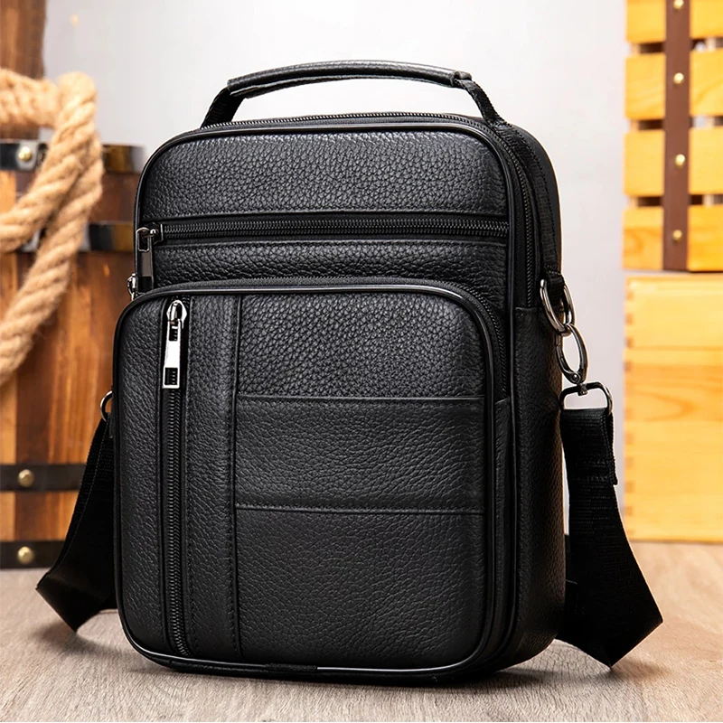 

Luufan Men's Bag Men Leather Men's Messenger Shoulder Bags Over The Shoulder Man Camera Ipad Crossbody Bags for Men Handbags New