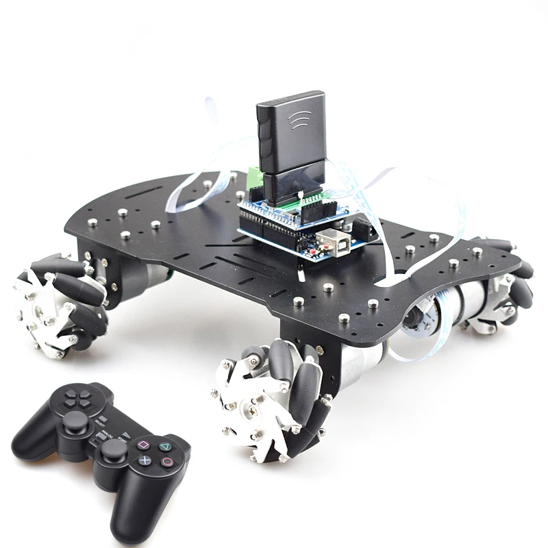 PS2 ручка управления смарт RC Mecanum колесо робот автомобиль всенаправленный для Arduino с 12 В энкодер двигатель DIY проект ствол игрушка