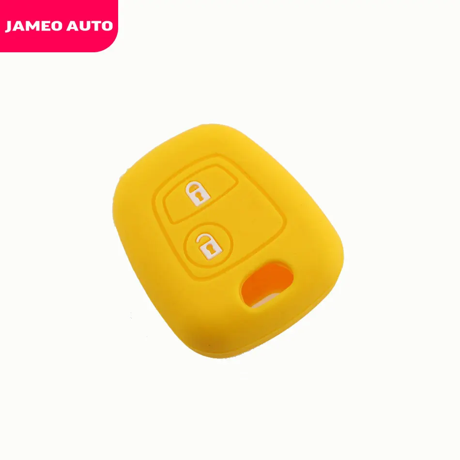 2 кнопки силиконовый чехол для ключа автомобиля Citroen C4 C5 Berlingo Picasso Xsara Aygo Peugeot 206 207 307