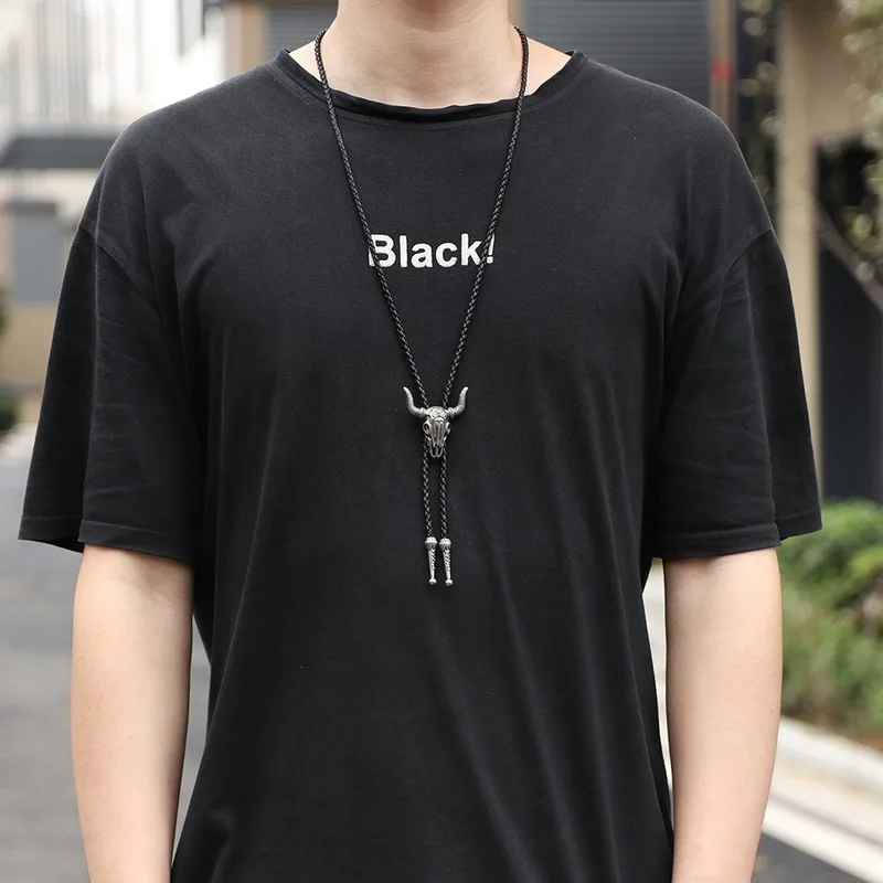 Ожерелье cibofood в стиле ретро для мужчин металлическая подвеска классическое