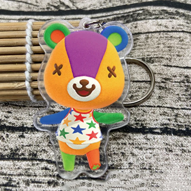 Dom Animal Crossing Keychain Fashion Jewelry Cute Shaped Pendants Keyring Acrylic Key Chains For Car Bag Accessories | Безопасность и