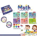 Детская Радужная игра для обучения математике, обучающие игрушки для детей, животные, познавательные обучающие игрушки Монтессори