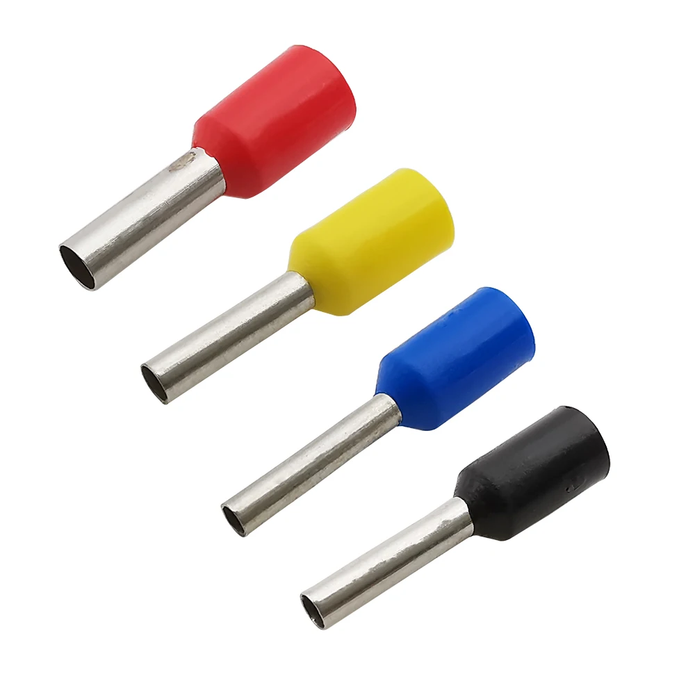 Холоднопрессованный изолированный обжимной терминал, 50 шт., Электрический проводной соединитель VE2508 1008 1508 7508
