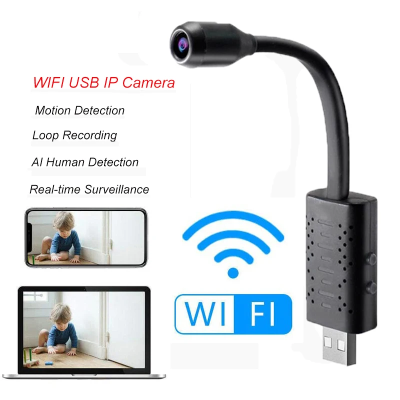 Мини-камера видеонаблюдения V380 Pro Wi-Fi Full HD 720P P2P с облачным хранилищем |