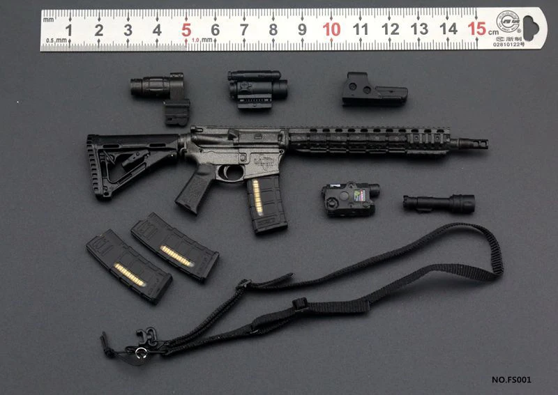 

1/6 Scale M4 Assault Rifle Plastic Gun Model Soldier Automatic Rifle Weapon Model for 12" Action Figure