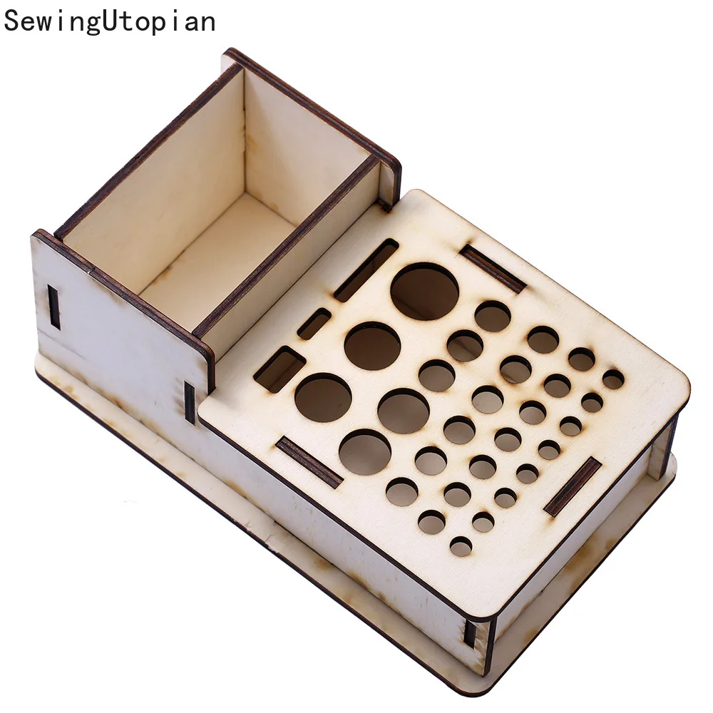 

Leather Tool Storage Rack Frame Hand-stitched Rack Punch Seal Tool Storage Table Diy Craft Stamping Punching Tools Box