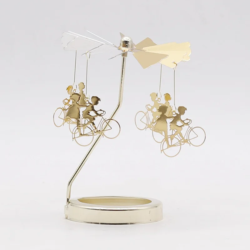 

Rotating Romantic Candlesticks Accessories Light Candle Holder Hot Rotating Windmill Luxury Creative Gifts Party Decoration