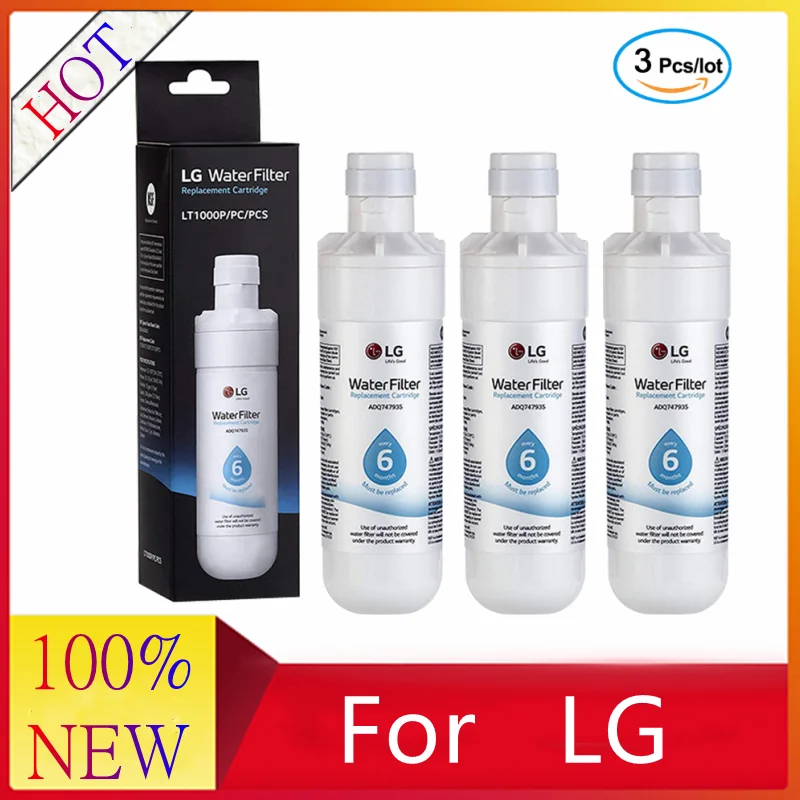 

Охлаждающий фильтр LG LT1000P, ADQ74793501, ADQ74793502, MDJ64844601, Kenmore 46-9980, 9980, 3 paquetes