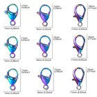11x7 мм 15x9 мм 18x11 мм Радужная застежка-карабин крючки для ожерелья браслета аксессуары из сплава Ювелирная фурнитура сделай сам материалы
