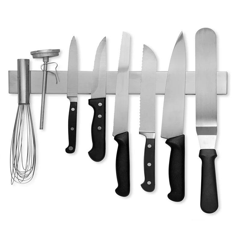 

16 Inch Stainless Steel Magnetic Knife Bar with Multipurpose Use as Knife Holder,Knife Rack,Knife Strip, Kitchen Utensil Holder