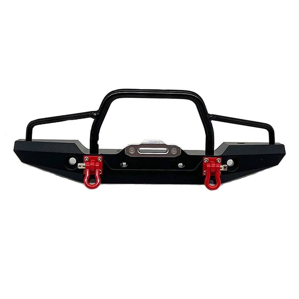 

RCTOYFUN 1pcs Black Metal Front Bumper for SCX10 90046 TRX4 High Quality 1/10 RC crawler Remote Control Car Upgrade Accessories
