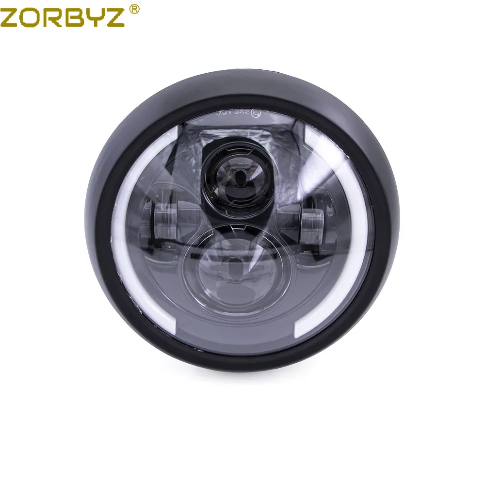 ZORBYZ мотоциклетный черный 7 ''светодиодный круглый модифицированный головной