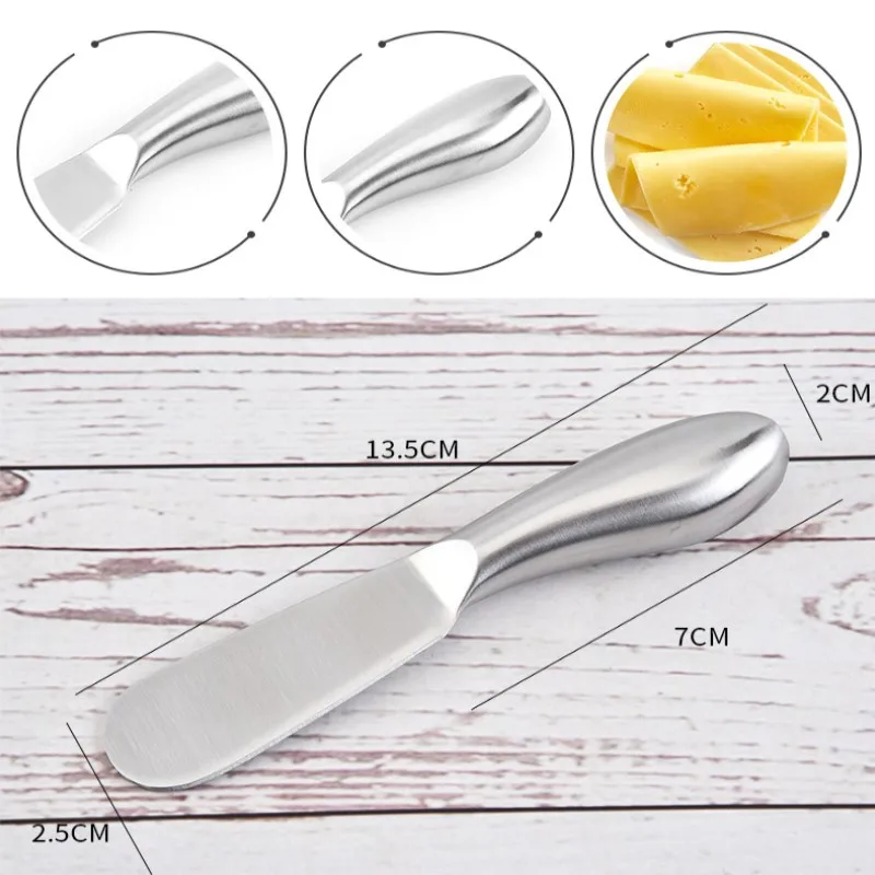 

Butter Cutter Knife Stainless Steel Cream Knife Western Bread Jam Knife Cheese Spreaders Utensil Knife Tools Kitchen Accessories